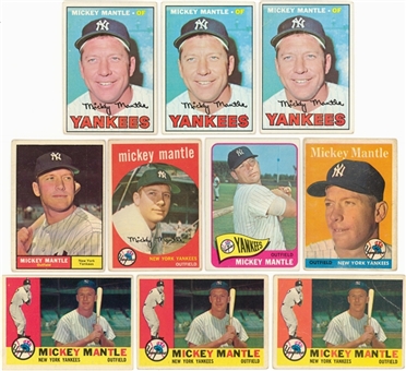 1958-1967 Topps and O-Pee-Chee Mickey Mantle Collection (43) 